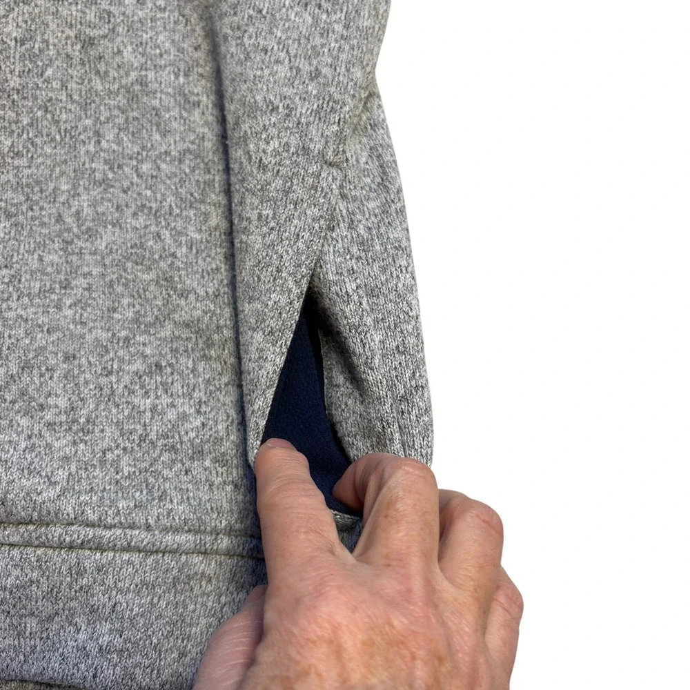 Vineyard Vines Boys Gray Sweater‎ Fleece Quarter Zip Pullover Size Medium